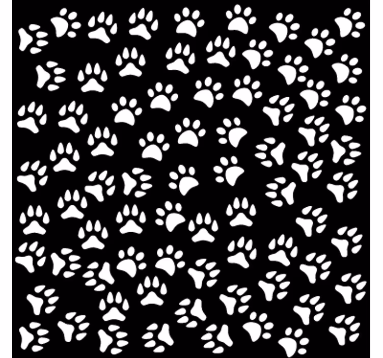 Teenage bedroom roller blind animal tracks vinyl - TenStickers