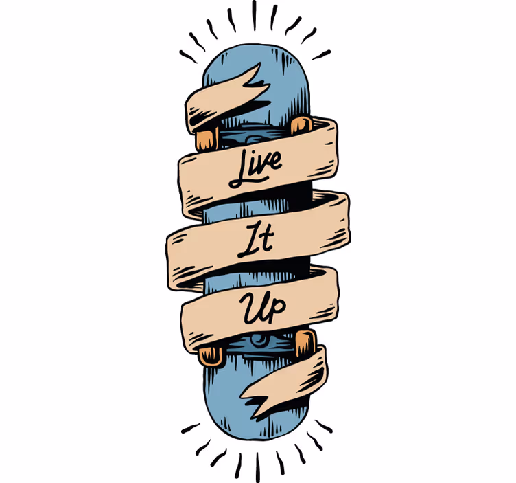Skateboard design teenage bedroom roller blind - TenStickers