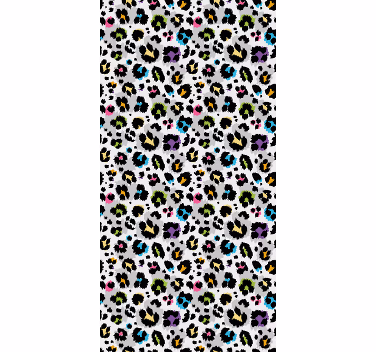 Teenage bedroom roller blind with colorful dots - TenStickers