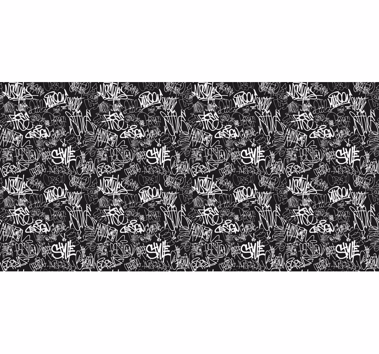 Teenage bedroom roller blind street art design - TenStickers