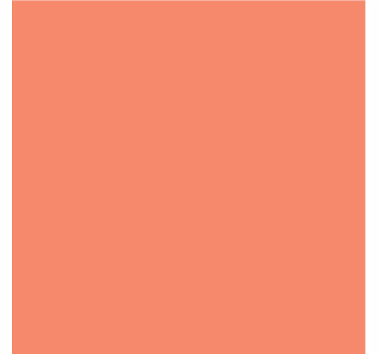 Teenage bedroom roller blind living coral square set - TenStickers
