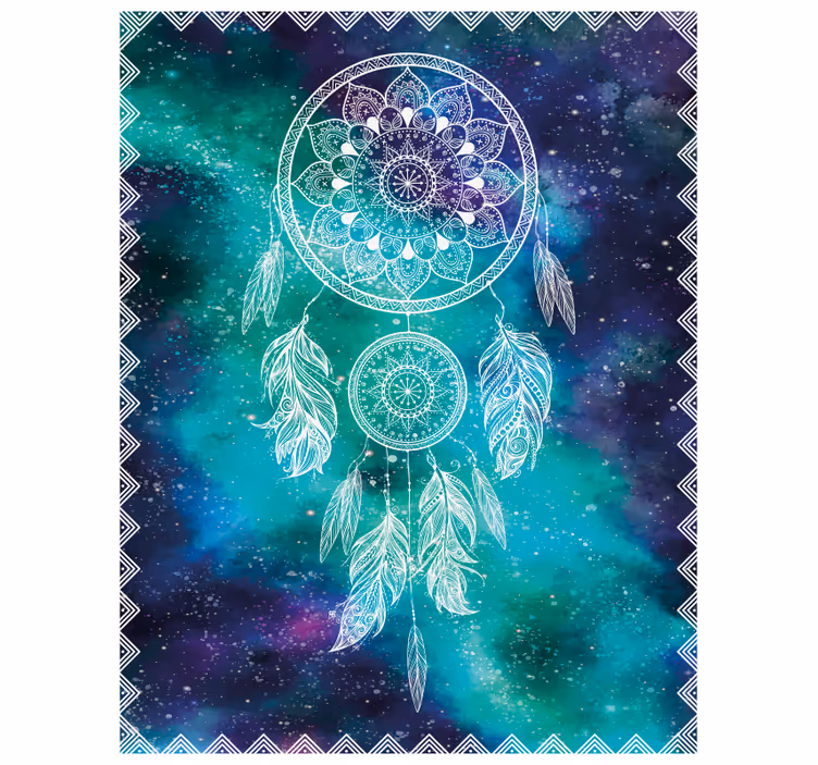 Teenage bedroom roller blind dreamcatcher design - TenStickers