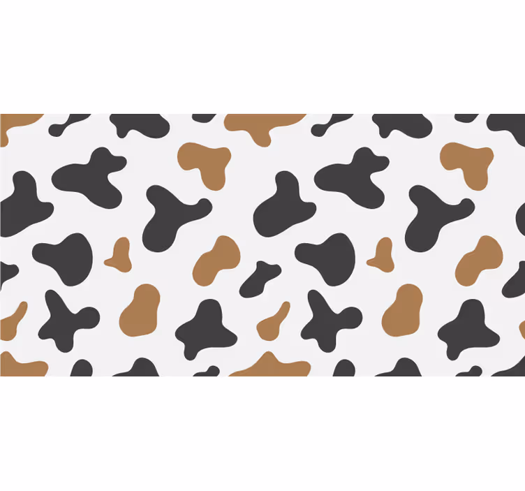 White roller blind with cow print - TenStickers