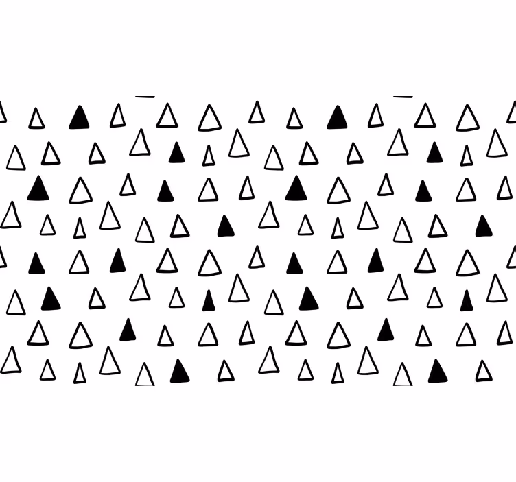 White roller blind small nordic triangles - TenStickers
