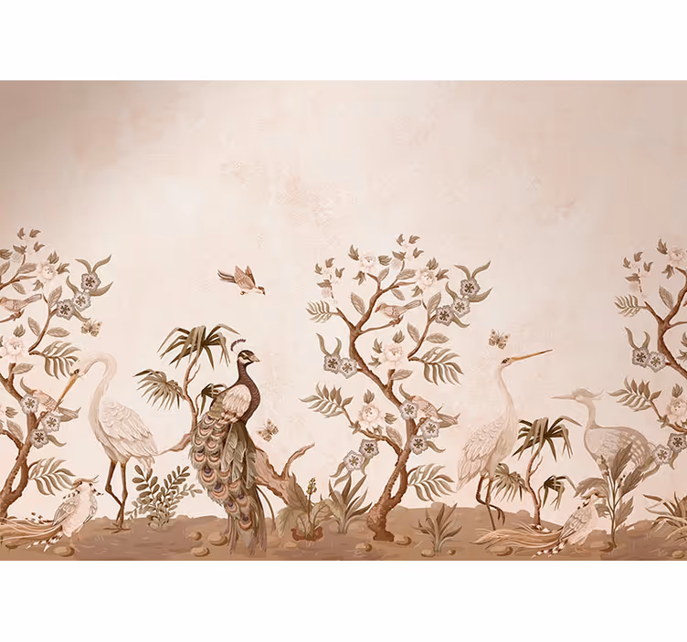 Vintage fauna animal roller blind - TenStickers