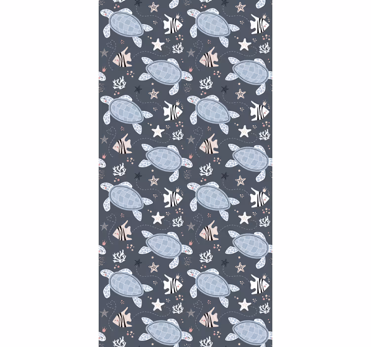 Animal roller blind turtles and fish under sea - TenStickers