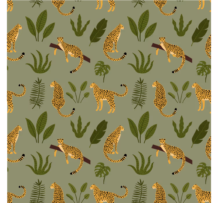Animal roller blind leopard pattern jungle - TenStickers