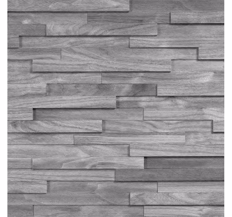 Gray roller blind with big wooden planks texture - TenStickers