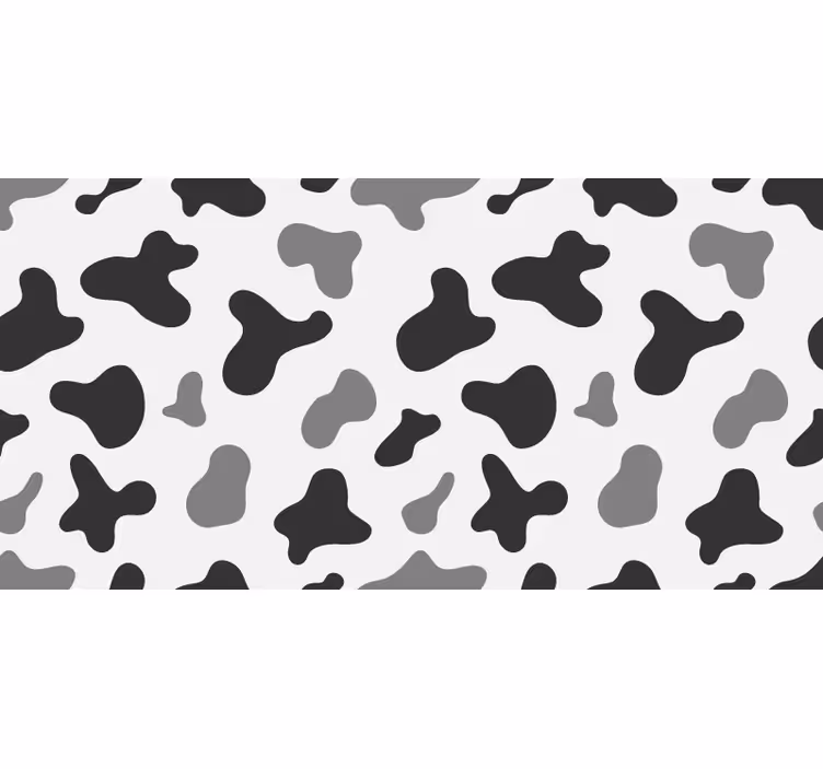 Gray roller blind with gray cow spots - TenStickers