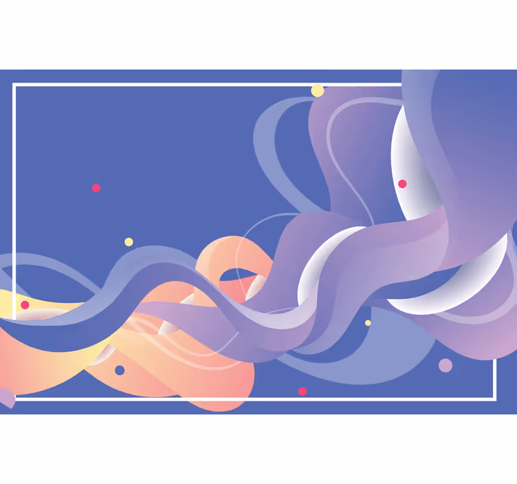 Bathroom roller blind with modern waves gradient - TenStickers