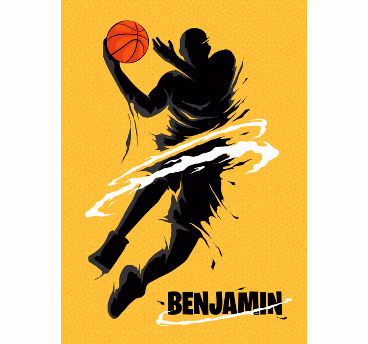 Teenage bedroom roller blind basketball design - TenStickers