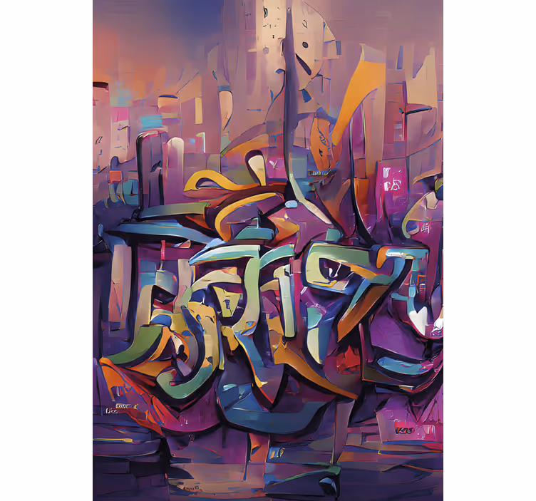 Teenage bedroom roller blind street art graffiti - TenStickers