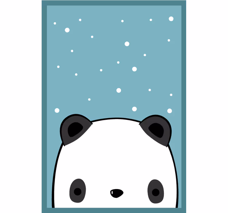 Fun roller blind cute panda design - TenStickers