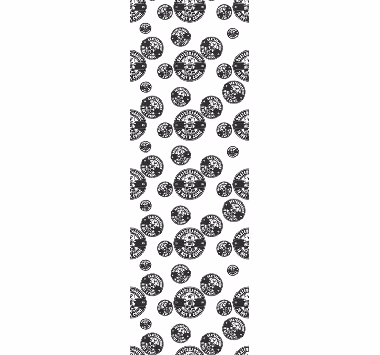 Teenage bedroom roller blind skate off crime - TenStickers
