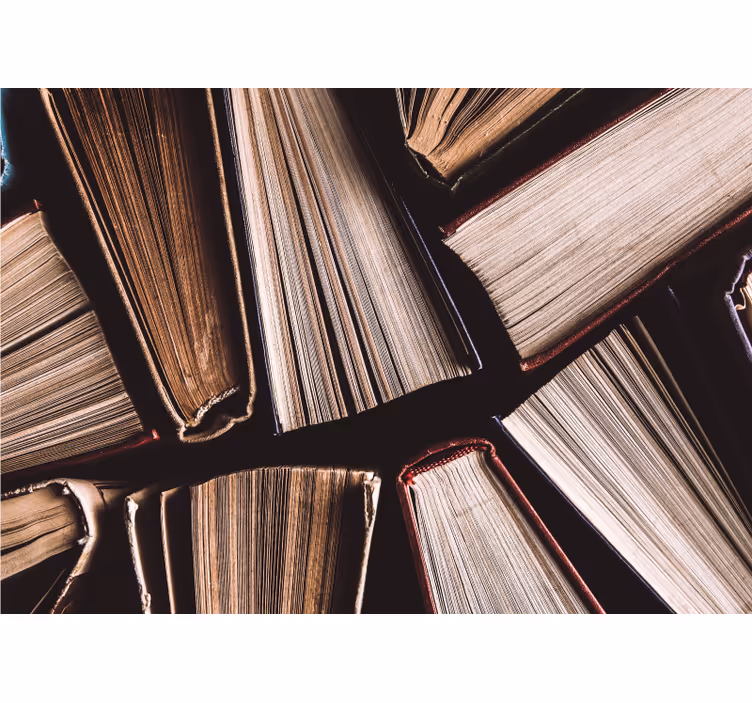Rustic roller blind hardback books - TenStickers
