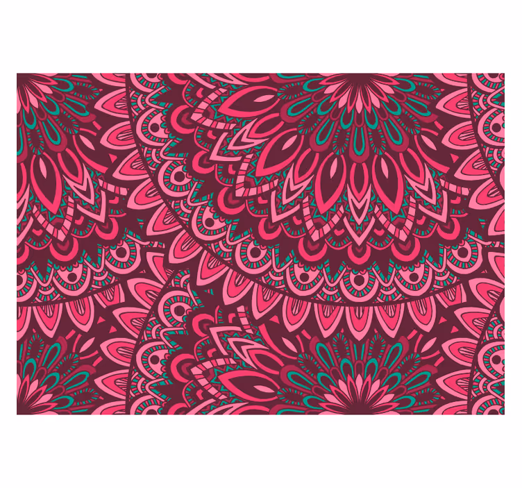 Zen roller blind mandala pink expression - TenStickers