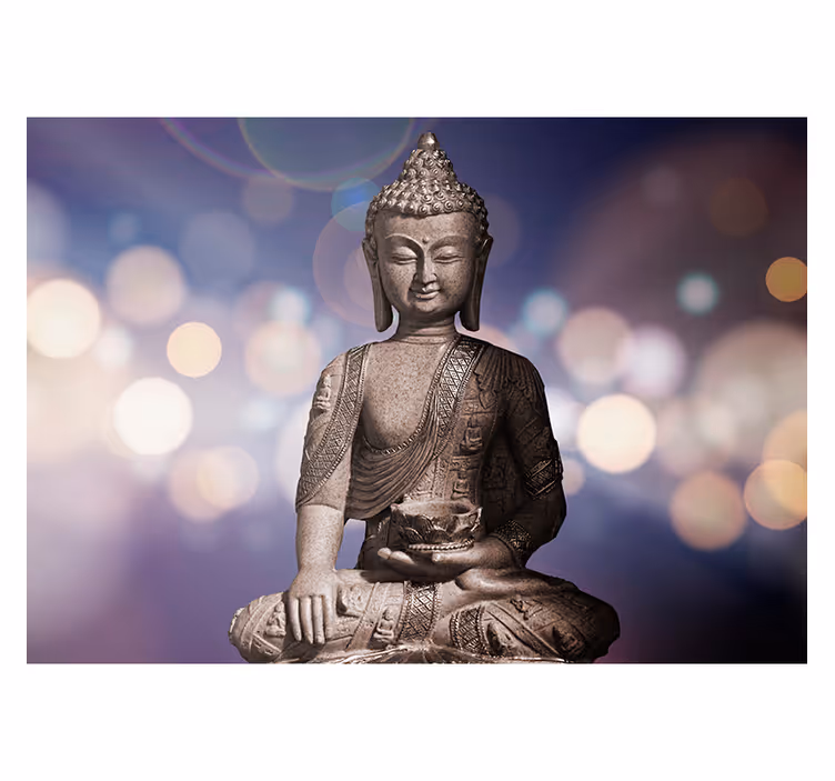 Zen roller blind amethyst buddha design - TenStickers