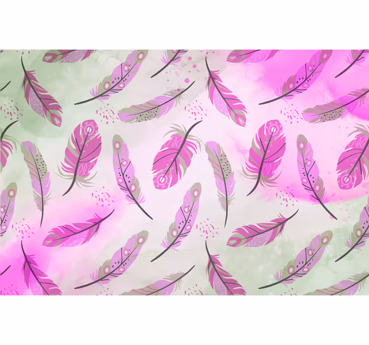 Zen roller blind boho feathers design - TenStickers