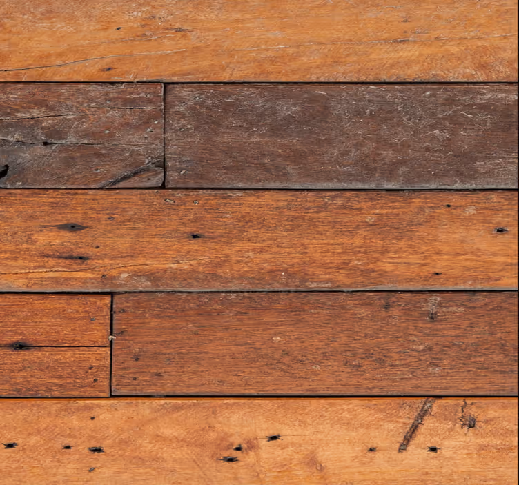 Brown roller blind wooden slats - TenStickers