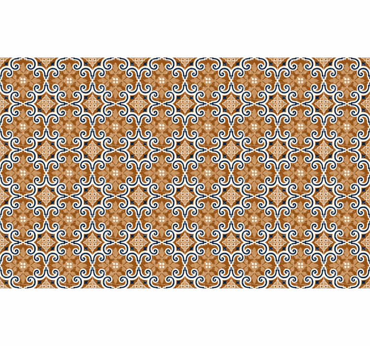 Brown roller blind cement style design - TenStickers