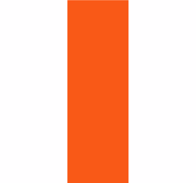Orange roller blind in vibrant tangerine color - TenStickers