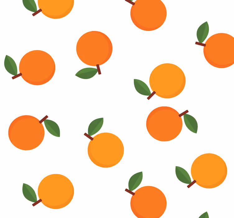 Orange roller blind elegant oranges - TenStickers