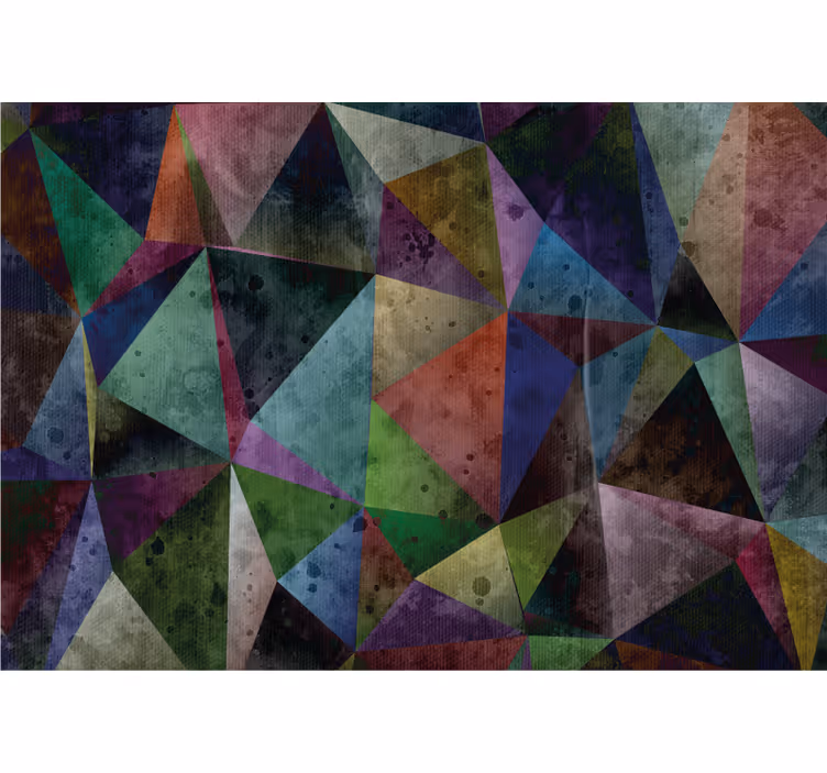 Outdoor roller blind with picasso-style color depth pattern - TenStickers
