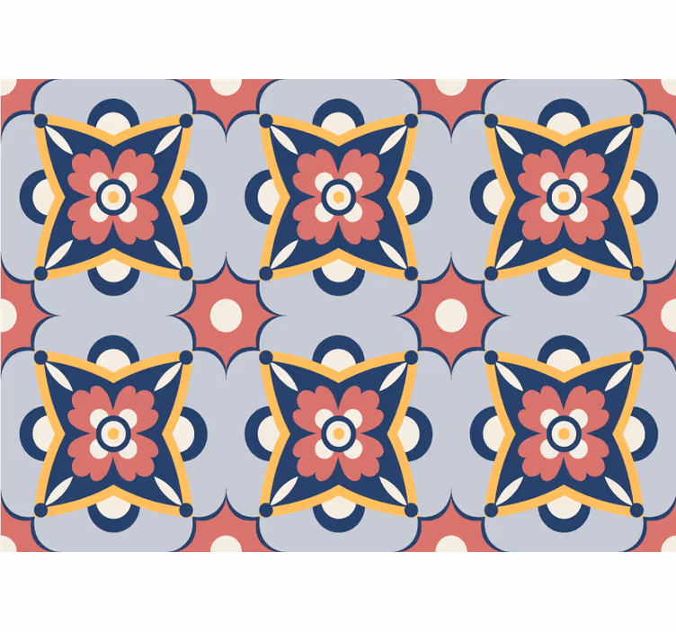 Outdoor roller blind southern colorful pattern design - TenStickers