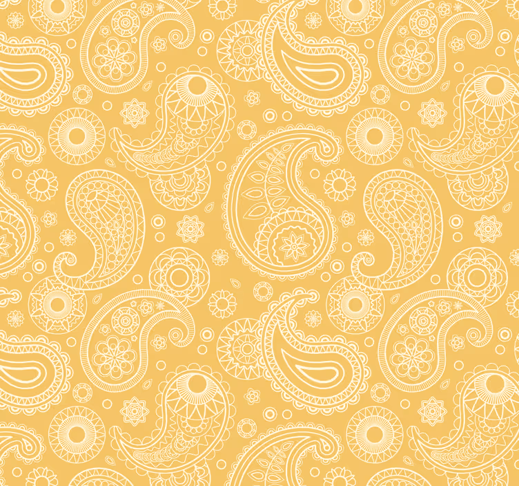 Outdoor roller blind in arabic paisley design - TenStickers