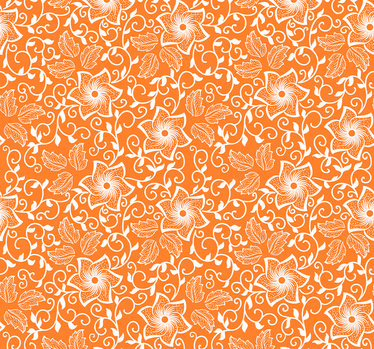 Outdoor roller blind with paisley flowers design - TenStickers
