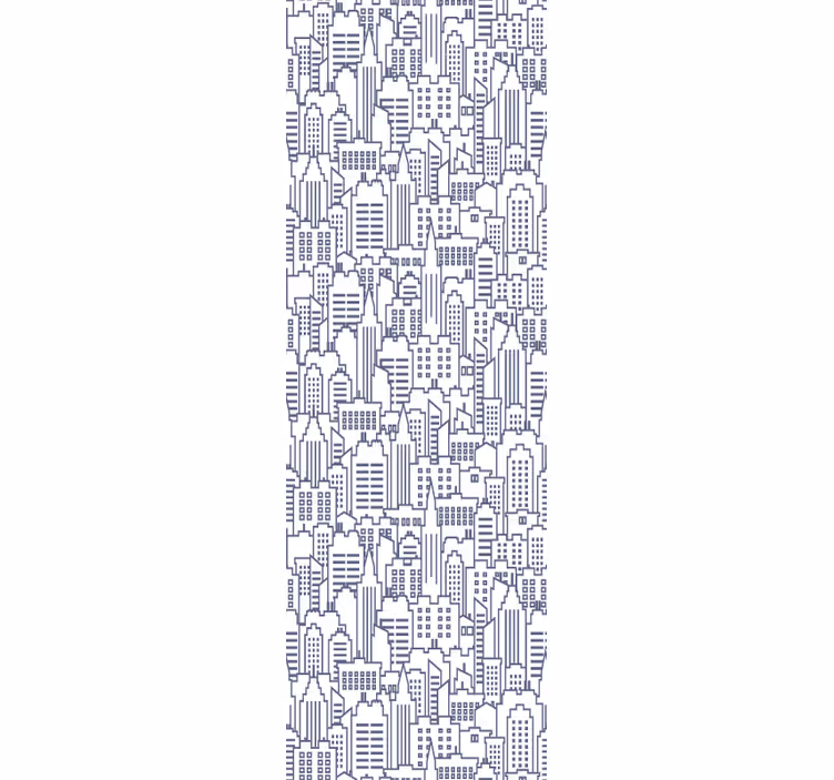 Teenage bedroom roller blind urban pattern - TenStickers
