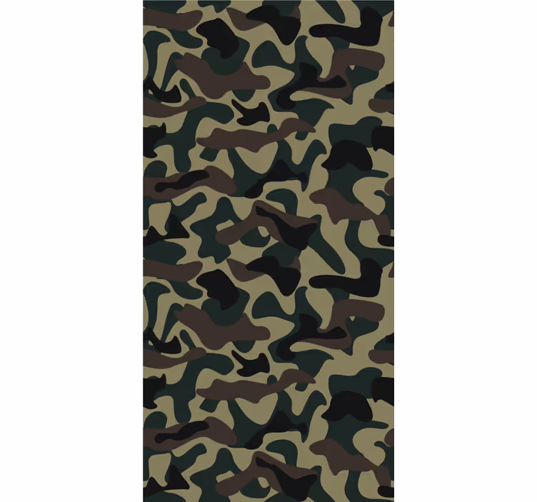 Teenage bedroom roller blind in camouflage pattern - TenStickers