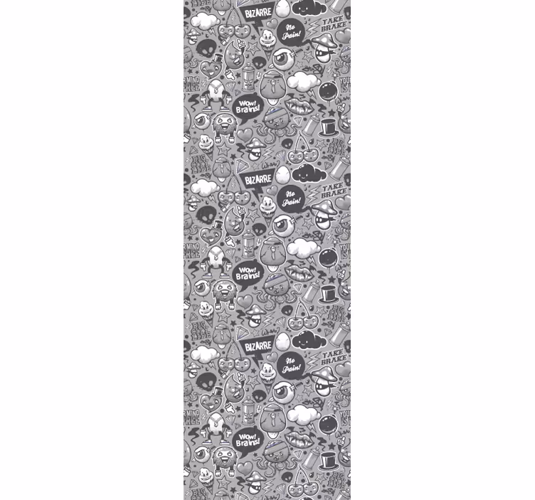 Teenage bedroom roller blind graffiti art - TenStickers
