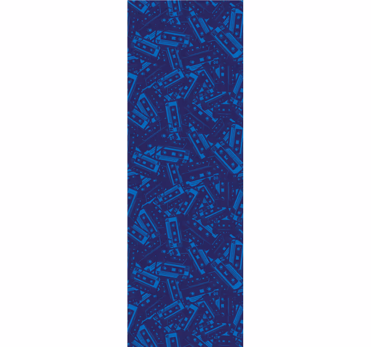 Teenage bedroom roller blind cassette style - TenStickers