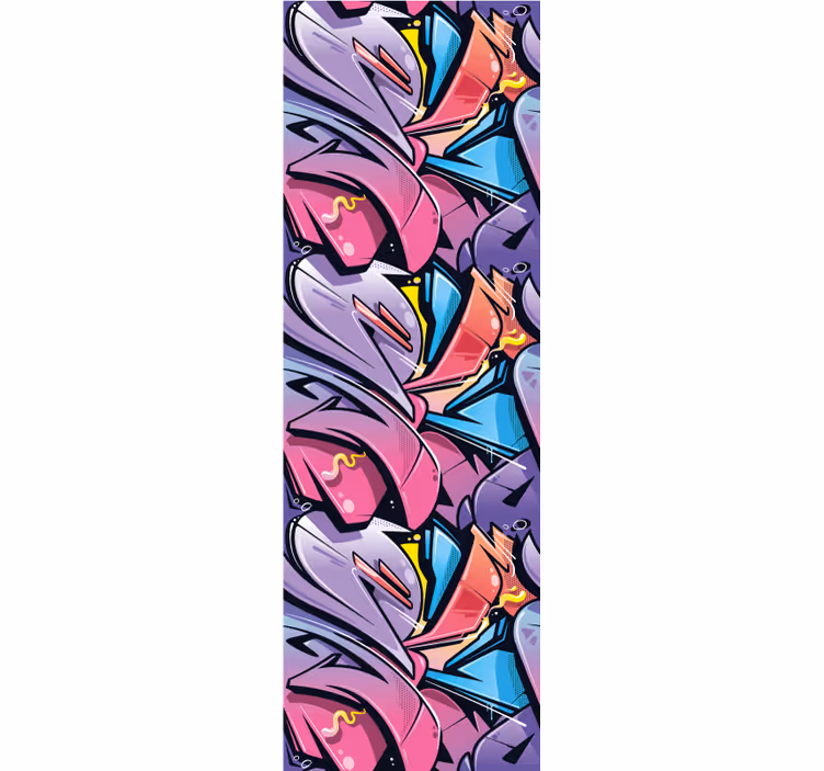 Teenage bedroom roller blind with lifelike graffiti - TenStickers