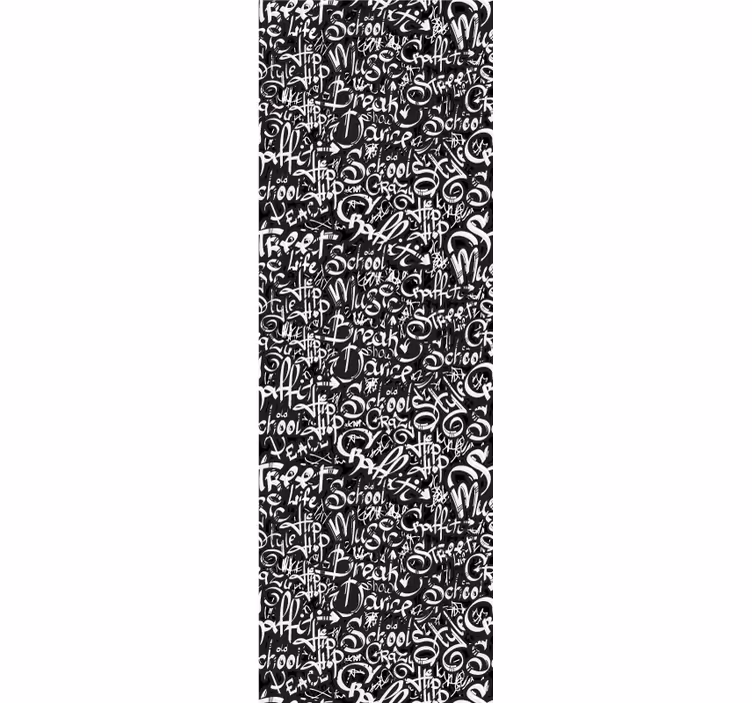 Teenage bedroom roller blind graffiti tag design - TenStickers