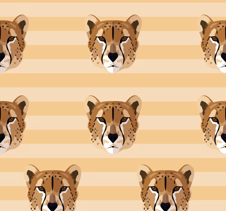 Teenage bedroom roller blind leopard head design - TenStickers