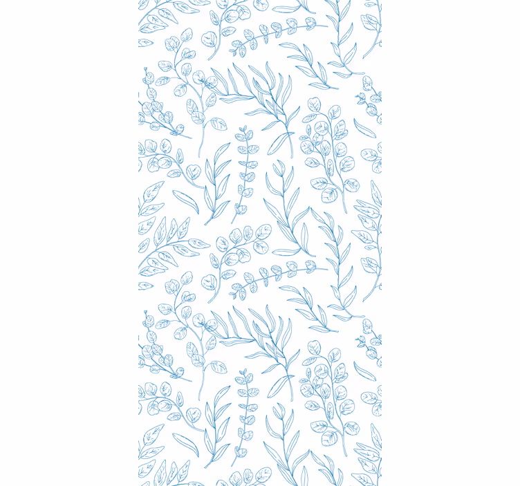 Teenage bedroom roller blind thin plants - TenStickers
