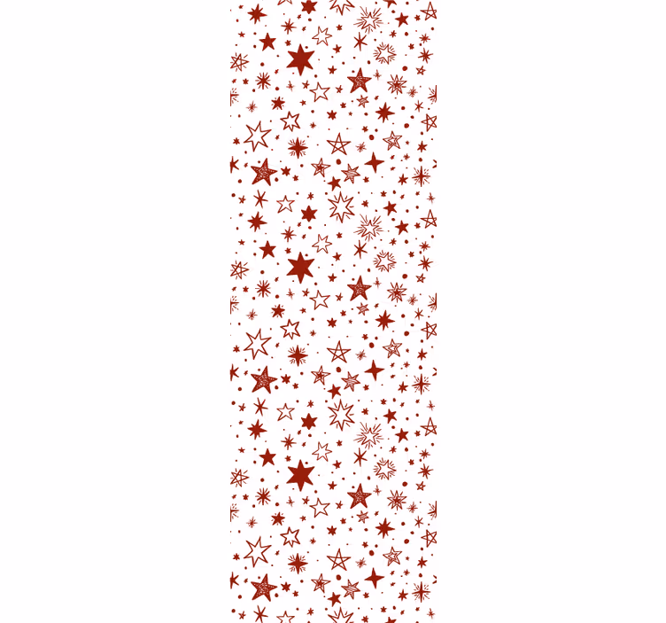 Teenage bedroom roller blind in red watercolor star - TenStickers