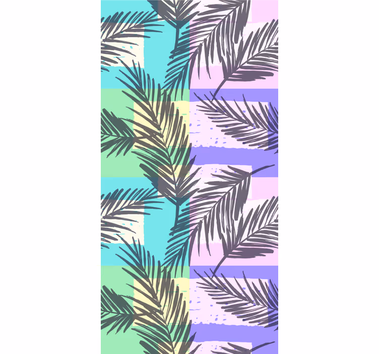 Teenage bedroom roller blind tropical palms pattern - TenStickers