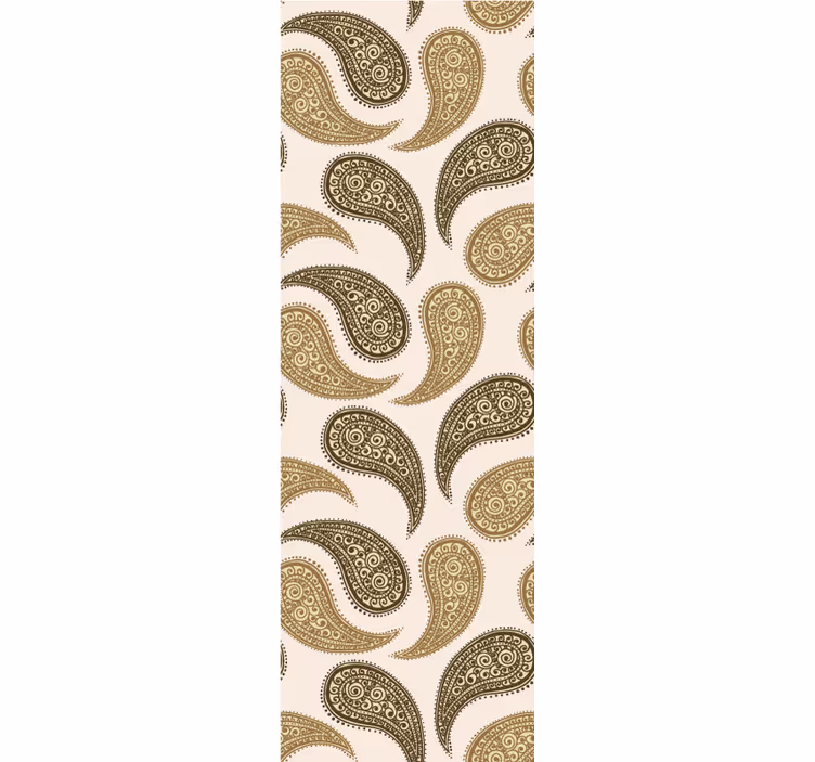 Classic roller blind indian paisley pattern - TenStickers