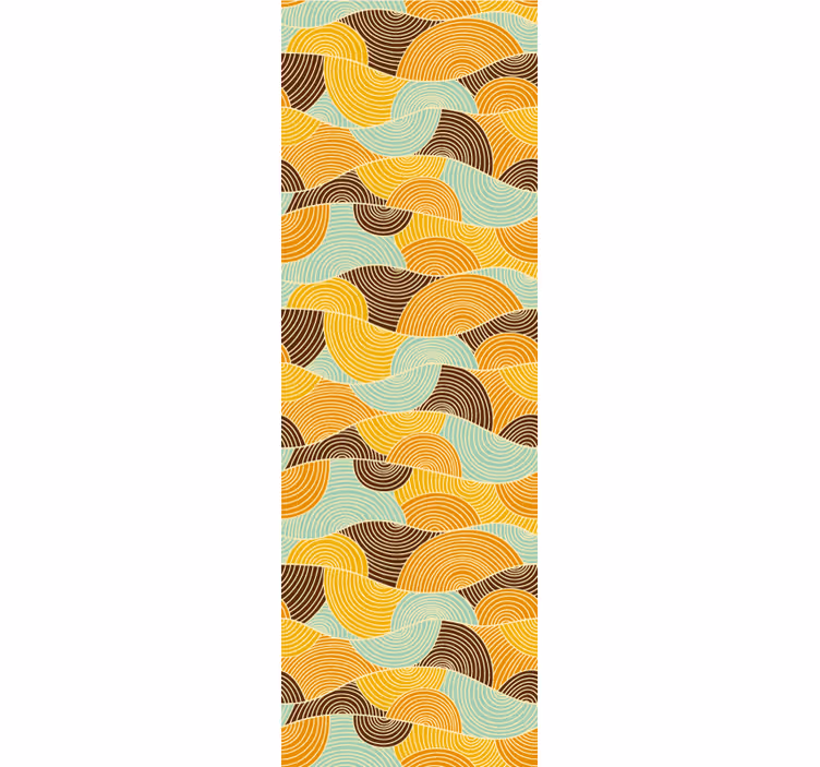 Classic roller blind with psychedelic hippy patterns - TenStickers
