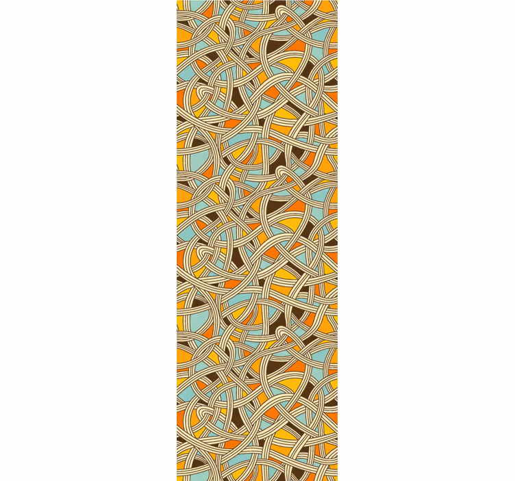 Classic roller blind with bold thick strings - TenStickers