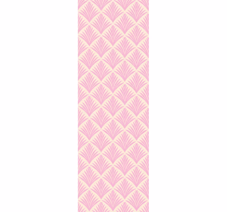 Classic roller blind pastel pink palm retro print - TenStickers