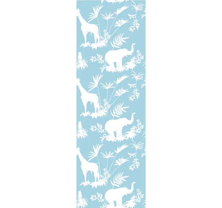 Classic roller blind jungle toile vintage pattern - TenStickers