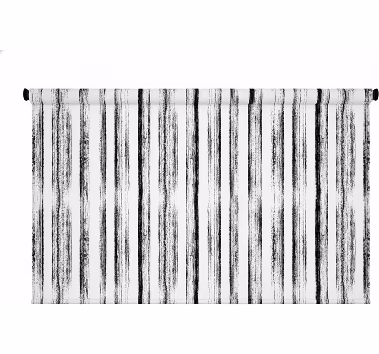 Hallway roller blind in nordic black and white - TenStickers