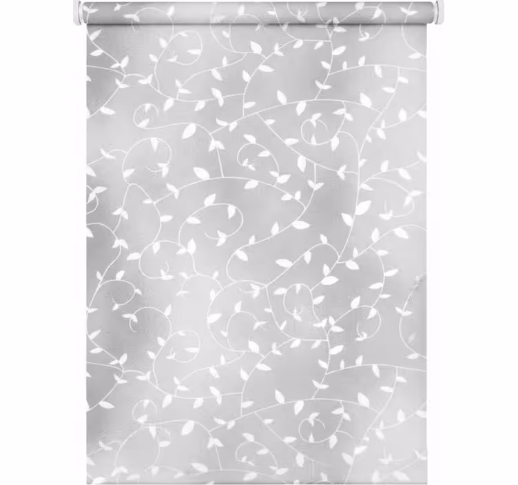 Hallway roller blind tree branches white and silver - TenStickers