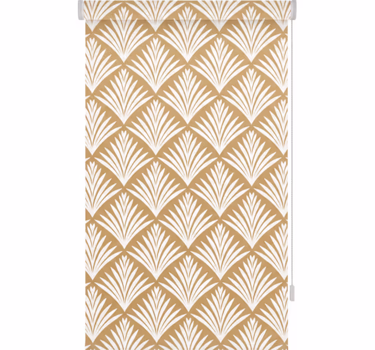 Hallway roller blind with gold leaf decor design - TenStickers