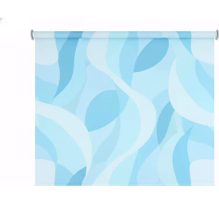 Motive light blue bathroom roller blind - TenStickers
