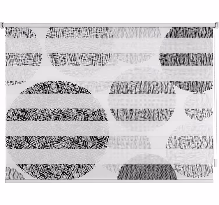 Bathroom roller blind light circle - TenStickers